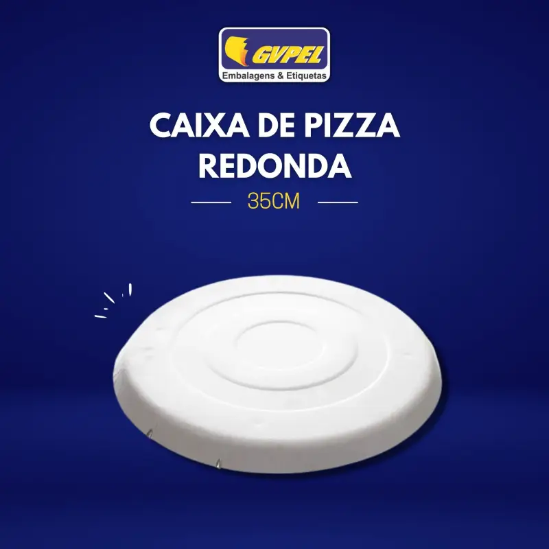 Imagem ilustrativa de Caixa de pizza redonda