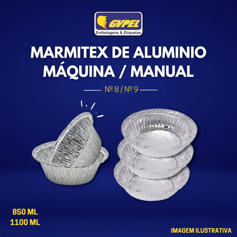 Imagem ilustrativa de Marmitex alumínio redonda
