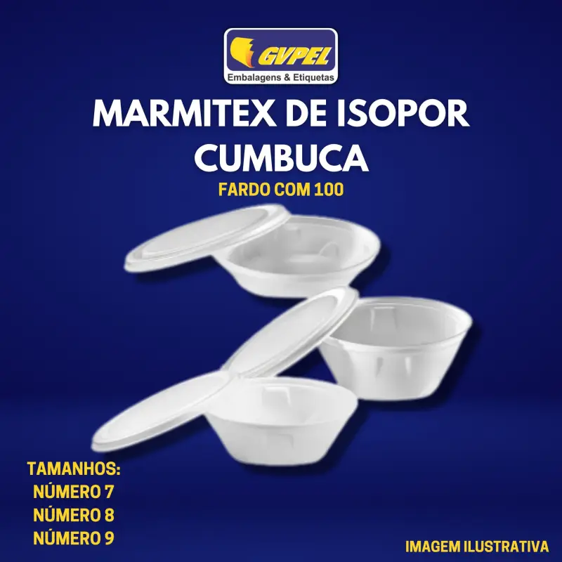 Imagem ilustrativa de Marmitex isopor com tampa